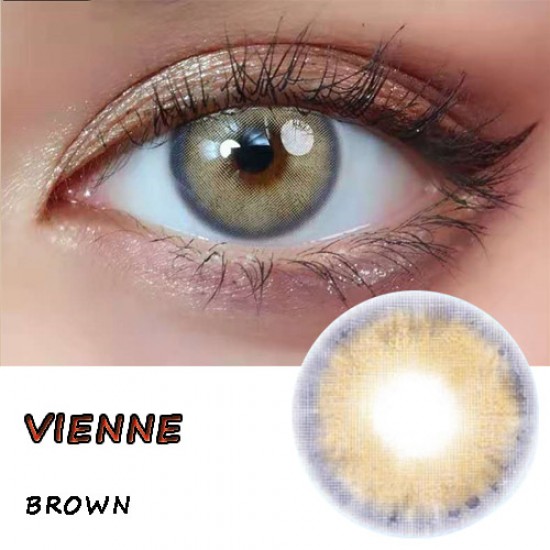 B-VIENNE BROWN COLOR SOFT CONTACT LENS (2PCS/PAIR)