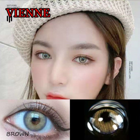 B-VIENNE BROWN COLOR SOFT CONTACT LENS (2PCS/PAIR)