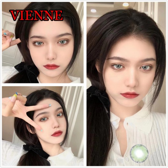 B-VIENNE GREEN COLOR SOFT CONTACT LENS (2PCS/PAIR)