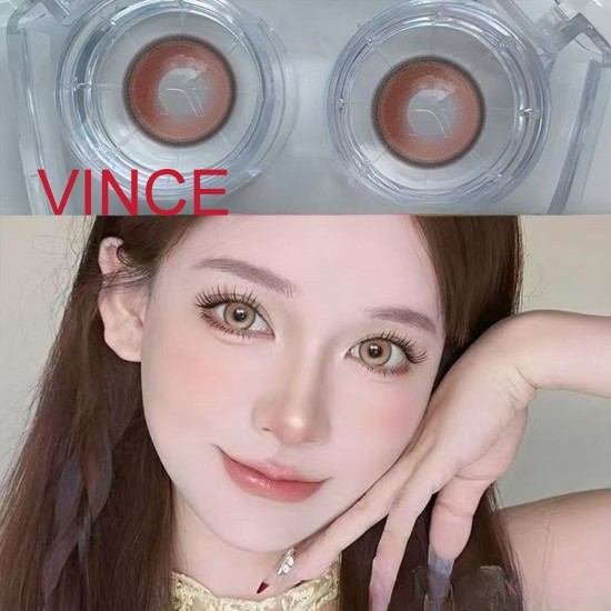 A-VINCE BROWN COLOR SOFT CONTACT LENS (2PCS/PAIR) A-VINCE BROWN COLOR SOFT CONTACT LENS (2PCS/PAIR)