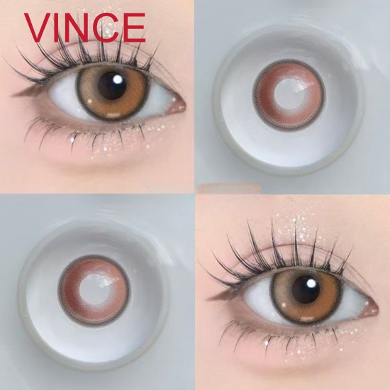 A-VINCE BROWN COLOR SOFT CONTACT LENS (2PCS/PAIR) A-VINCE BROWN COLOR SOFT CONTACT LENS (2PCS/PAIR)