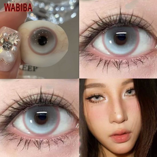 B-WABIBA GRAY COLOR SOFT CONTACT LENS (2PCS/PAIR)