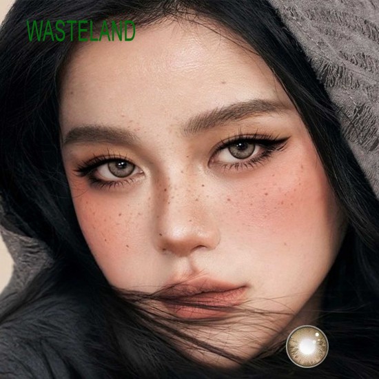 B-WASTELAND BROWN COLOR SOFT CONTACT LENS (2PCS/PAIR)