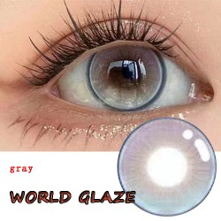 B-WORLD GLAZE GRAY COLOR SOFT CONTACT LENS (2PCS/PAIR)