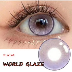 B-WORLD GLAZE VIOLET COLOR SOFT CONTACT LENS (2PCS/PAIR)