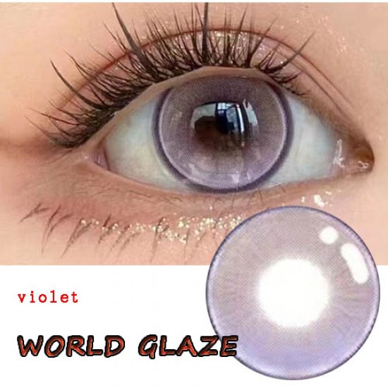 B-WORLD GLAZE VIOLET COLOR SOFT CONTACT LENS (2PCS/PAIR) B-WORLD GLAZE VIOLET COLOR SOFT CONTACT LENS (2PCS/PAIR)