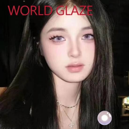 B-WORLD GLAZE VIOLET COLOR SOFT CONTACT LENS (2PCS/PAIR)