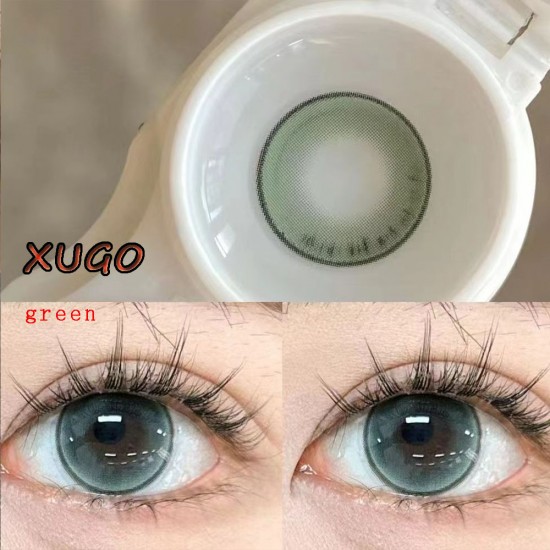 B-XUGO GREEN COLOR SOFT CONTACT LENS  (2PCS/PAIR)