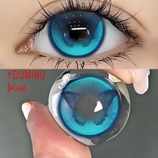 B-YOUMING BLUE COLOR SOFT CONTACT LENS (2PCS/PAIR)