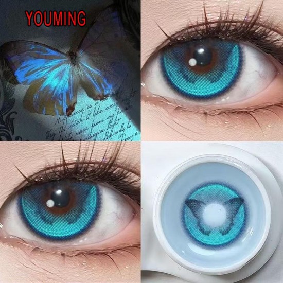 B-YOUMING BLUE COLOR SOFT CONTACT LENS (2PCS/PAIR)