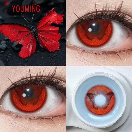 B-YOUMING RED COLOR SOFT CONTACT LENS (2PCS/PAIR)