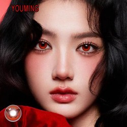 B-YOUMING RED COLOR SOFT CONTACT LENS (2PCS/PAIR)