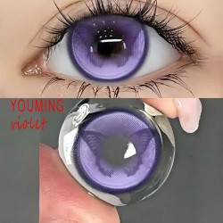 B-YOUMING VIOLET COLOR SOFT CONTACT LENS (2PCS/PAIR)