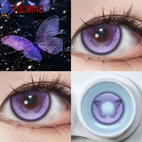 B-YOUMING VIOLET COLOR SOFT CONTACT LENS (2PCS/PAIR)
