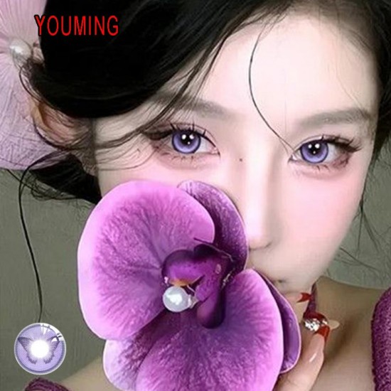 B-YOUMING VIOLET COLOR SOFT CONTACT LENS (2PCS/PAIR)