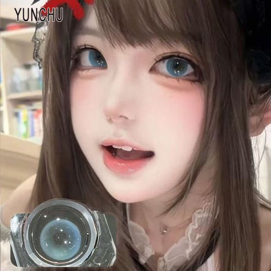 B-YUCHU BLUE COLOR CONTACT LENS (2PCS/PAIR)