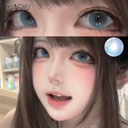 B-YUCHU BLUE COLOR CONTACT LENS (2PCS/PAIR)