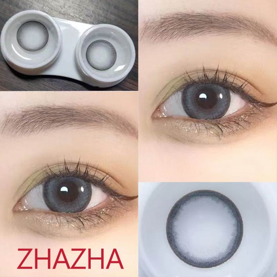 B-ZHAZHA GRAY COLOR SOFT CONTACT LENS (2PCS/PAIR)