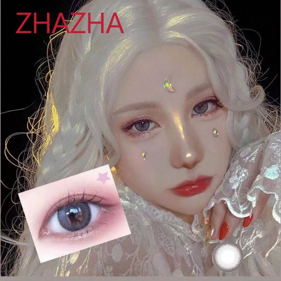 B-ZHAZHA GRAY COLOR SOFT CONTACT LENS (2PCS/PAIR)