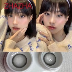 B-ZHAZHA GRAY COLOR SOFT CONTACT LENS (2PCS/PAIR)
