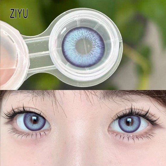 A-ZIYU VIOLET COLOR SOFT CONTACT LENS (2PCS/PAIR)