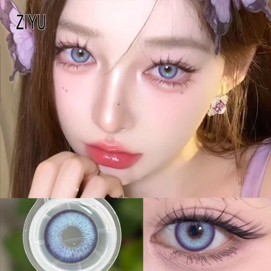 A-ZIYU VIOLET COLOR SOFT CONTACT LENS (2PCS/PAIR)