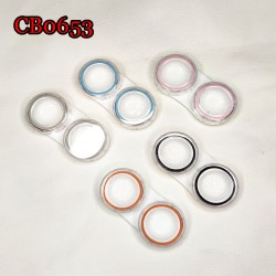 D-CB0653 CLEAR CAP WITH SEAL RING CONTACT LENS CASE 