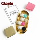 D-CA0462 SQUARE CONTACT LENS CASE WITH MIRROR