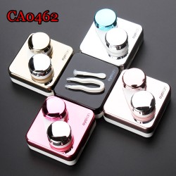 D-CA0462 SQUARE CONTACT LENS CASE WITH MIRROR