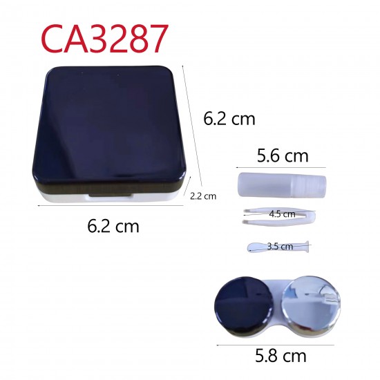 D-CA3287 MIRROR SQUARE CONTACT LENS  CASE 