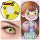 A-CL007 YELLOW DOLLAR COSPALY COLOR CONTACT LENS (2PCS/PAIR)