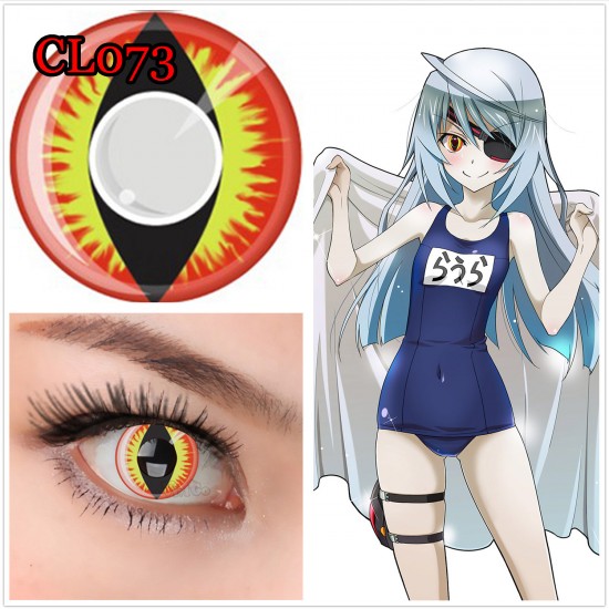 A-CL073 RED DRAGON COSPLAY COLOR CONTACT LENS (2PCS/PAIR)