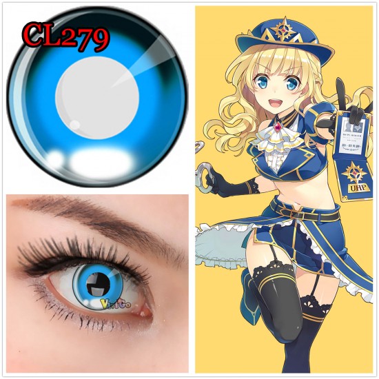 A-CL279 ANIME BLUE COSPLAY CONTACT LENS (2PCS/PAIR)