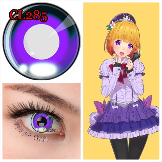 A-CL285 ANIME VIOLET COSPLAY CONTACT LENS (2PCS/PAIR)