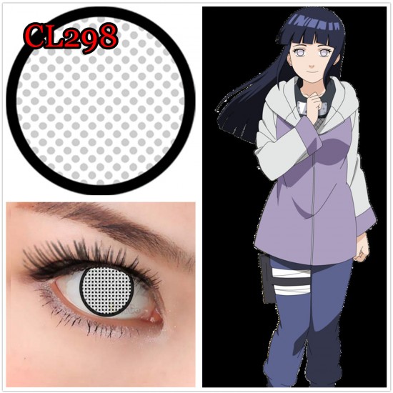 A-CL298 WHITE MESH MANSON COSPLAY COLOR CONTACT LENS (2PCS/PAIR)