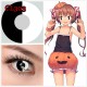A-CL303 BLACK WHITE COSPLAY COLOR CONTACT LENS (2PCS/PAIR)