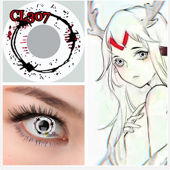 A-CL307 GHOST MESS COSPLAY COLOR CONTACT LENS (2PCS/PAIR)