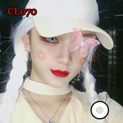A-CL070 WHITE MANSON COSPLAY COLOR CONTACT LENS (2PCS/PAIR)
