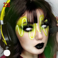 A-CL226 WHITE BLIND COSPLAY COLOR CONTACT LENS (2PCS/PAIR)