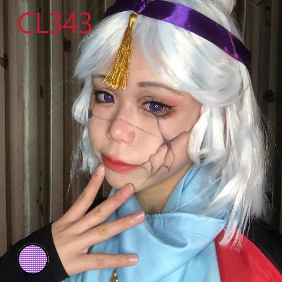 A-CL343 VIOLET MESH MANSON COSPLAY COLOR CONTACT LENS (2PCS/PAIR)
