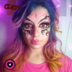 A-CL377 SWEET HEART HOTPINK COSPLAY COLOR CONTACT LENS (2PCS/PAIR)