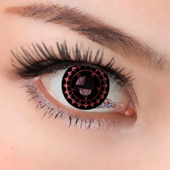 A-CL243 PINK CIEL BLACK BULTER COSPLAY COLOR CONTACT LENS (2PCS/PAIR)