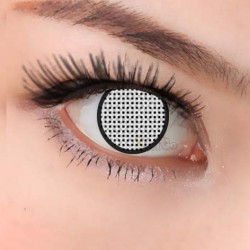 A-CL298 WHITE MESH MANSON COSPLAY COLOR CONTACT LENS (2PCS/PAIR)