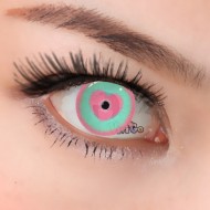 A-CL385 CANDY HEART PINKBLUE COLOR SOFT CONTACT LENS (2PCS/PAIR)