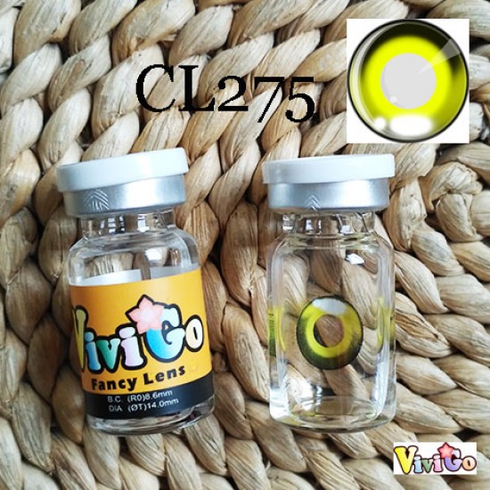 A-CL275 ANIME YELLOW COSPLAY CONTACT LENS (2PCS/PAIR)