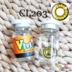 A-CL203 YELLOW FLOWER COSPLAY COLOR CONTACT LENS (2PCS/PAIR)