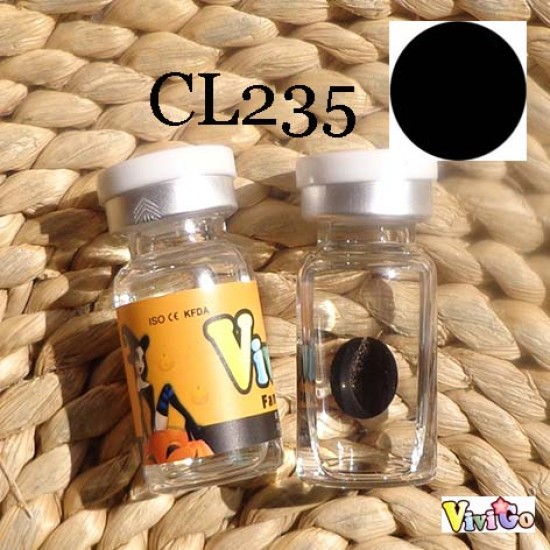 A-CL235 BLACK BLIND COSPLAY COLOR CONTACT LENS (2PCS/PAIR)