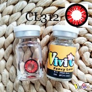 A-CL312 RED BERRY COSPLAY COLOR CONTACT LENS  (2PCS/PAIR)